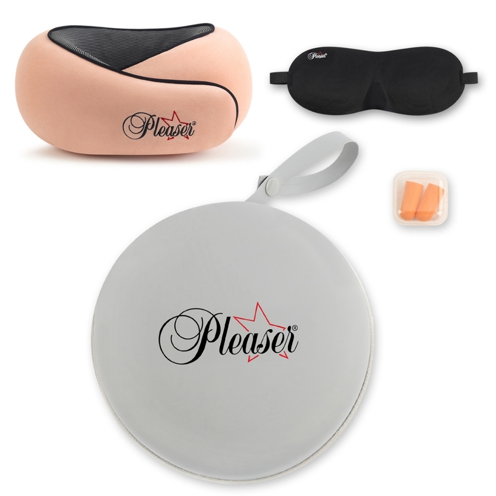Pleaser Pink and Black Travel Comfort Kit